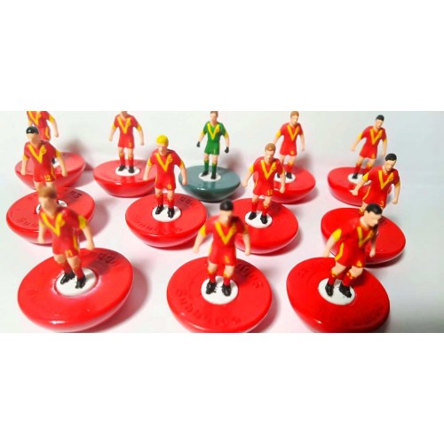 Subbuteo Andrew Table Soccer Melchester Rovers on classic Hasbro bases